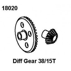 Diff Gear 38/15T, RCPRO 1/18 MT