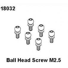 Ball Head Screw M2.5, RCPRO 1/18 MT