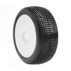 1:8 Buggy V-MAX/ Super Soft Tyre With Inserts and White Wheels (Pair) (Requires Gluing) by Beta