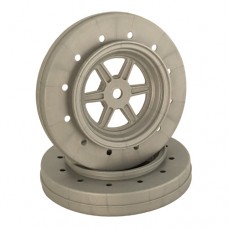 Gambler Drag Front Wheels for Accelerator Tyres / SILVER (4pc) 1.9/3.0in Gambler Drag Front Wheels for Accelerator Tyres / SILVER (4pc) 1.9/3.0in