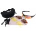 Edge Sunglasses matt black TR90 frame 3 lense sets Cat 0 yellow low light, 2 beige polarized, 3 Frostech mirror, 100% UVA/B protection by Rapid Eyewear Edge Sunglasses matt black TR90 frame 3 lense sets Cat 0 yellow low light, 2 beige polarized, 3 Frostech mirror, 100% UVA/B protection by Rapid Eyewear