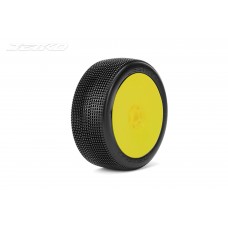 LESNAR:1/8Buggy/Dish/Yellow Rim/Super Soft/Unglued MTD Tires (2) by Jetko