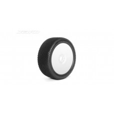 J-ZERO:1/8 Buggy/Dish/White Rim/Super Soft/Glued MTD Tires (2) by Jetko