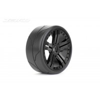 1/8 GT Racing Tire-QUICKER/Claw Rim/Black/Ultra Soft/Glued/Belted MTD Tires (2) by Jetko 1/8 GT Racing Tire-QUICKER/Claw Rim/Black/Ultra Soft/Glued/Belted MTD Tires (2) by Jetko