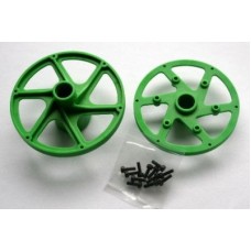 Front/Rear Rim Set Green SB5 RTR,  6574 by Thunder Tiger