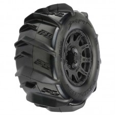 1/8 Dumont F/R 3.8' MT Tires Mounted 17mm Black Raid (2) by Proline 1/8 Dumont F/R 3.8' MT Tires Mounted 17mm Black Raid (2) by Proline