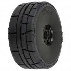 Menace HP BELTED Speed Run 1:8 Tires Mounted on Mach 10 Black 17mm Wheels (2) for Front or Rear