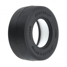 Reaction HP No-Prep Drag Racing BELTED Tires (2) for Losi Mini No-Prep Drag Car Rear