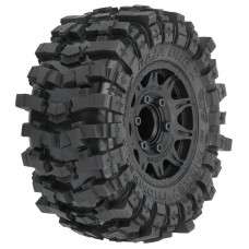Mickey Thompson Baja Pro X 2.8' Tires Mounted on Raid Black 6x30 Removable Hex (12mm & 14mm) Wheels (2) for Big RockÖ 3S, GraniteÖ 3S, Stampede« 2wd & 4x4 and other 1/10 Monster Trucks
