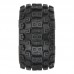 Badlands MX 1.85' All-Terrain Truck Tires (4) Mounted on Raid Black 12mm Hex Wheels for Granite GROM 4x4 Front or Rear by Proline