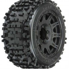 Badlands 3.8' MTD Raid 8x32 Wheels 17mm MT F/R Fits Kraton, Outcast 6S, Traxxas MAXX, E Revo, Summit by Proline Badlands 3.8' MTD Raid 8x32 Wheels 17mm MT F/R Fits Kraton, Outcast 6S, Traxxas MAXX, E Revo, Summit by Proline