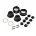 1/10 Raid Bead-Loc F/R 2.2/3.0 SC (2) Silver/Black by Proline