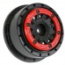 1/10 Raid Bead-Loc Fr/Rr 2.2'/3.0' 12 & 14mm SC Wheels (2) Red/Black by Proline 1/10 Raid Bead-Loc Fr/Rr 2.2'/3.0' 12 & 14mm SC Wheels (2) Red/Black by Proline