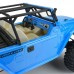 1979 Toyota Land Cruiser FJ40 Clear Body with Trail Cage & Scale Molded Accessories for 12.3'' (313mm) Wheelbase Scale Crawlers by Proline