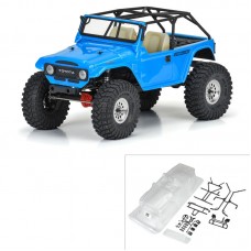 1979 Toyota Land Cruiser FJ40 Clear Body with Trail Cage & Scale Molded Accessories for 12.3'' (313mm) Wheelbase Scale Crawlers by Proline