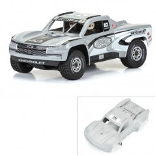 Pre-Cut 2019 Chevy Silverado Trophy Truck Tough-Color Gray Body for Arrma Mojave Grom by Proline Pre-Cut 2019 Chevy Silverado Trophy Truck Tough-Color Gray Body for Arrma Mojave Grom by Proline