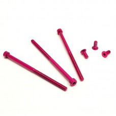 Motor Aluminum Screw Set (6),Pink: Drag Master/Monster