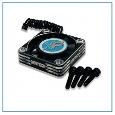Aluminum 40x40mm ?BLACK/SILVER? Ball Bearing Fan