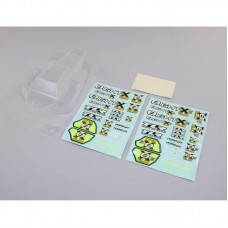 Body Set, Clear, w/Decals: 8X, 8XE 2.0 by TLR Body Set, Clear, w/Decals: 8X, 8XE 2.0 by TLR