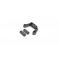 Rear Camber Block, Black, w/Inserts: 22 4.0 and 5.0 by TLR