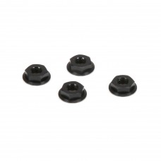 M4 Aluminum Serrated Nuts, Low Profile, Black (4) M4 Aluminum Serrated Nuts, Low Profile, Black (4)