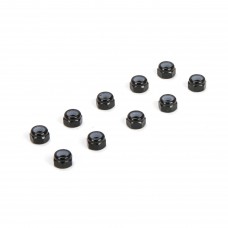 M3 (3mm) Aluminum Lock Nuts, Black (10) by TLR M3 (3mm) Aluminum Lock Nuts, Black (10) by TLR