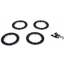 Beadlock Ring, Black w/ Screws (4): 22SCT Beadlock Ring, Black w/ Screws (4): 22SCT