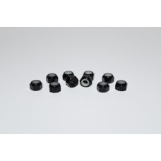 Black M3 Aluminum Locknuts Black M3 Aluminum Locknuts