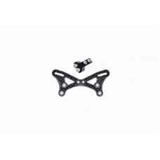 TLR 22 5.0 Carbon Fiber STD Front Shock Tower W/ Upper Aluminum Wing Mount TLR 22 5.0 Carbon Fiber STD Front Shock Tower W/ Upper Aluminum Wing Mount