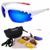 Breeze Sunglasses white/red TR90 frame 3 lense sets, Cat 0 yellow low light, 2 beige polarized, 3 Frostech blue mirror, 100% UVA/B by Rapid Eyewear Breeze Sunglasses white/red TR90 frame 3 lense sets, Cat 0 yellow low light, 2 beige polarized, 3 Frostech blue mirror, 100% UVA/B by Rapid Eyewear