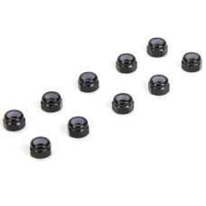 M3 Aluminum Lock Nuts, Black (10) by LOSI