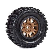 Limited Edition Trencher Pro-Loc F/R Mounted 24mm Bronze/Black Impulse (2) for X-Maxx by Proline Limited Edition Trencher Pro-Loc F/R Mounted 24mm Bronze/Black Impulse (2) for X-Maxx by Proline