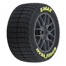 Goodyear Eagle Dirt Tire F/R MTD Grey for Losi NASCAR Race Car (4) by Proline